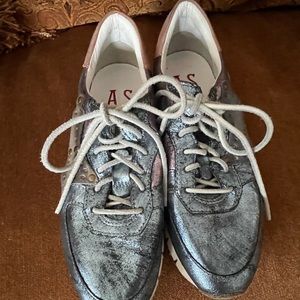 A.S.98 funky metallic leather sneakers cool AS 98